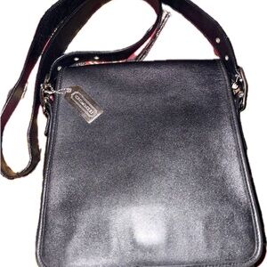 Coach Vintage Black Leather Crossbody Bag